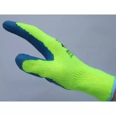 Gants De Travail Hiver,Gants De Travail Hiver En Cuir,Gants Hiver  Imperméables,Gants De Travail En Cuir Résistants Au Vent Po[H763]