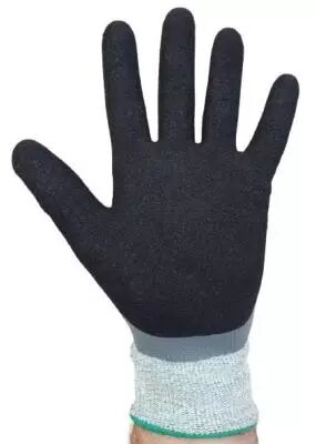 photo Gants anti coupure double enduction nitrile étanche