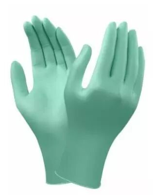 Gants jetables de protection chimique Mapa Solo Plus 995, latex non poudré,  vert - Boîte de 100 sur