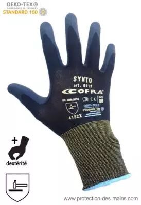 photo Gants noirs haute pr�cision m�canique