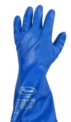 photo Gants Nitrile souples avec Manchette longue