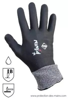 Gants Anti-Coupure Enduction Etanche Chimique