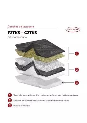 Gant haute température 350° Alimentaire SilithermCook F2TKS25  (le gant)