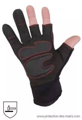 Gants professionnels résistants à la chaleur 3 mitaines à doigts