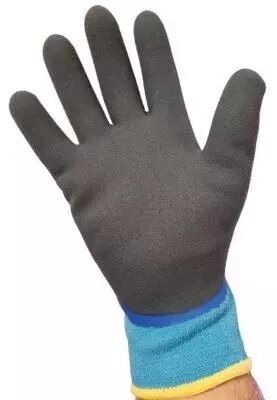 Taille L - jaune-5Pair - Gants de travail résistants au froid-20 degrés,en  Latex épais, velours, antidérapant