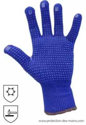 Gants Fins Textile Thermique Contact Alimentaire