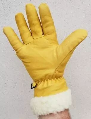 Coverguard - Gants anti froid jaune fleur de vachette fourrés