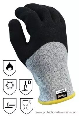 Gants de protection anti-froid & anti-coupures pour travail en