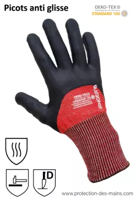 Paire de gants en cuir de protection anti chaleur 320g m² - Provence  Outillage