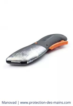Couteau &agrave; g&acirc;chette - Lame auto r&eacute;tractable - Renfort Magnesium - Garlin (l\'unit&eacute;)