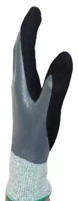 Gants anti-coupure EUROCUT IMPACT rouge double ENDUCTION nitrile noir -  COVERGUARD - MisterMateriaux