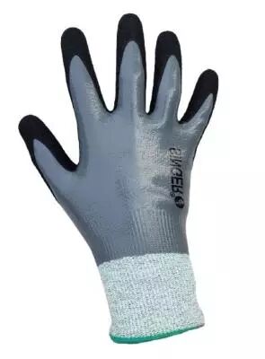 photo Gants anti coupure double enduction nitrile étanche PHD557  (la paire)