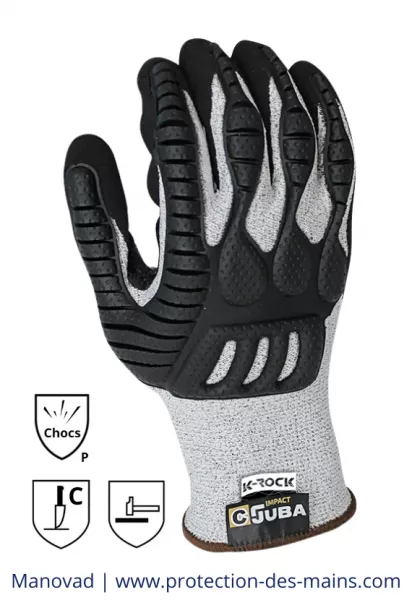 Gants anti coupure et anti impact (la paire) 