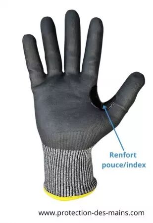 Gants anti coupure niveau F enduction Nitrile (la paire)