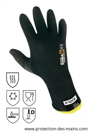 Gants anti-coupure thermique - Niveau D - Chaleur et froid (la paire) 
