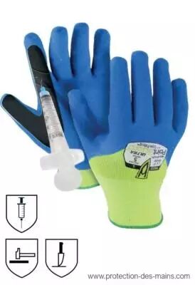 Ensemble de 2 Paires de Gants de Travail Résistants Gants