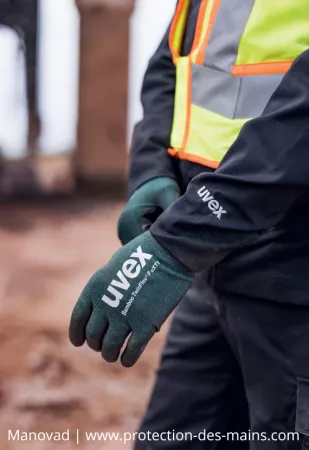 Gants Anticoupure - Niveau F - Uvex Bamboo UXT1 (La paire) 