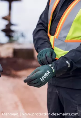 Gants Anticoupure - Niveau F - Uvex Bamboo UXT1 (La paire) 