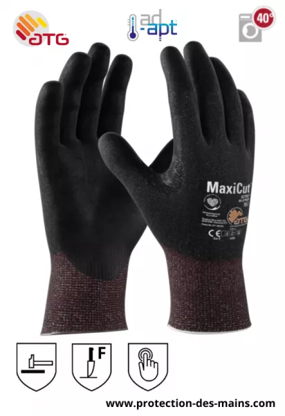 Gants ATG Maxicut Ultra 52-6745F - Anti coupure - Niveau F - Enduction Nitrile (la paire) 