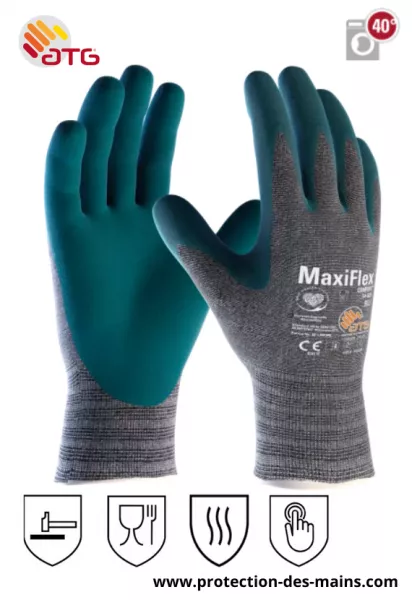 Gants ATG Maxiflex Comfort 34-924 - Thermique et alimentaire (la paire) 