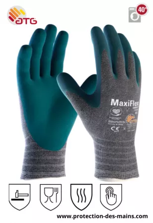 Gants ATG Maxiflex Comfort 34-924 - Thermique et alimentaire (la paire) 
