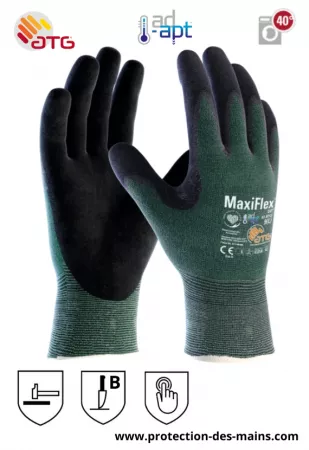 Gants ATG MaxiFlex Cut 42-8743 - Anti coupure niveau B (la paire) 