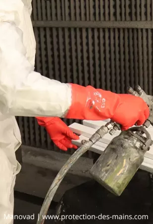 Gants avec manche - PVC Souples 100% &eacute;tanche (La paire) 