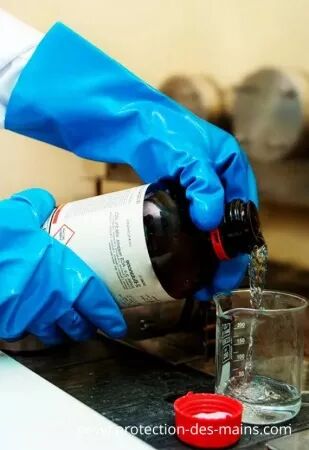 Gants chimiques PVA Nitrile Juba 711KR (la paire) 