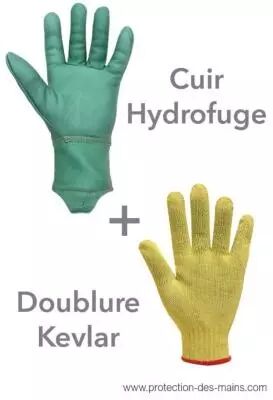 Gants en Cuir Hydrofuge Qualité - Espuna 26740