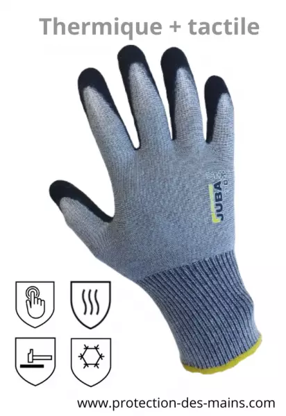 Gants de manutention thermiques - Spcial cran tactile (la paire)