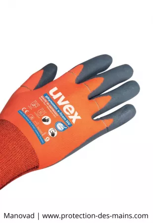 Gants de travail &agrave; doigts d&eacute;tachables Uvex x foam HV (La paire) 