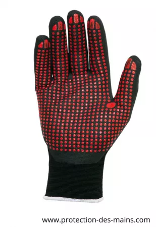 Gants Enduction nitrile picots (la paire)