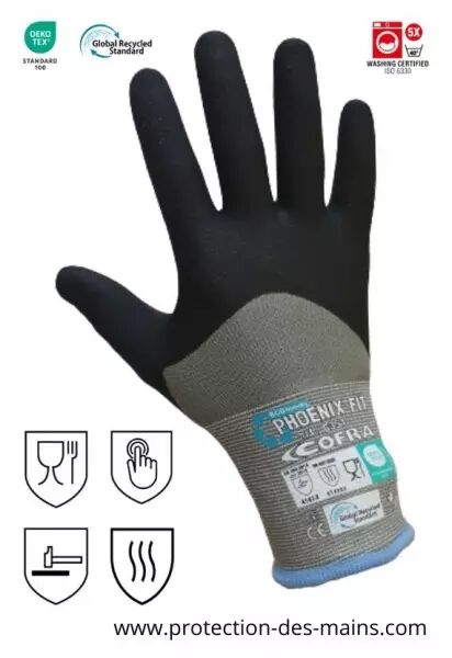 Gants tactiles pour smartphones tablettes blanc 2 doigts