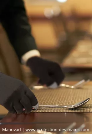 Gants fins antivirus en textile anti-microbien (la paire)