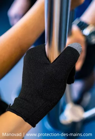 Gants fins antivirus en textile anti-microbien (la paire)