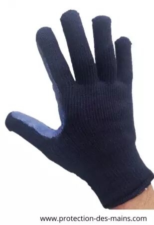 Gants fins avec doublure thermique et picots anti glisse (la paire) 