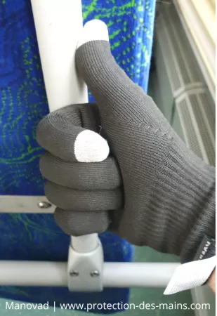 Gants fins en textile antivirus & anti-microbien (la paire)