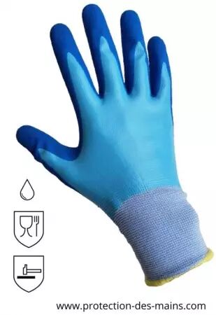 Gants fins étanches, contact alimentaire (la paire)