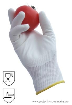 Gants fins textile réutilisables - Certifiés contact alimentaire (la paire)