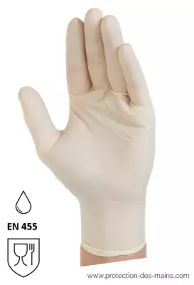 Gants latex jetables poudrés (boite de 100 gants)