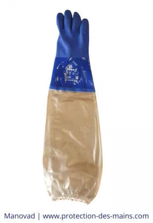 Gants manches longues &eacute;tanches - 65 cm - PVC souples (la paire)
