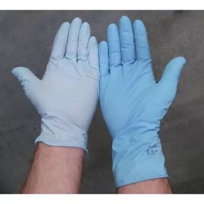 photo Gants nitrile jetables manches longues 