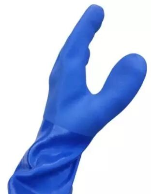 Photo main Gants PVC souples avec manchette longue 