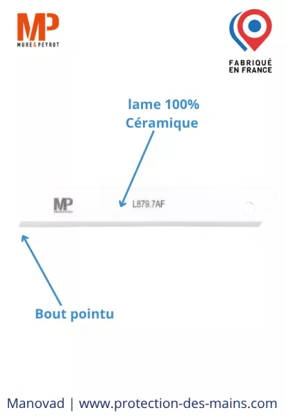 Lame lobgue en c�ramique (lot de 5 lames) 
