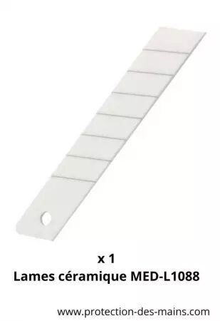 Lames 18mm sécable en céramique (lot de 10)