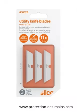 Lames céramique pour couteau Slice Multiusage (3 lames) 