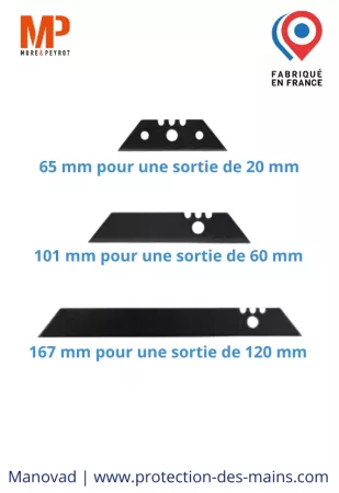 Lames composite pour couteau Pyla Alimentaire (lot de 10)