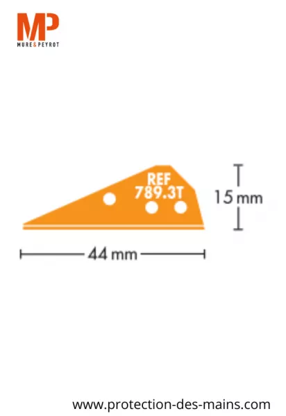 Lames triangles 789.3T pour couteaux d�coupe films et cartons (10 lames) 