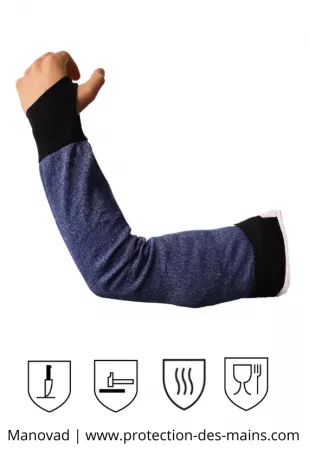 Manchette anticoupure - Niveau E - Antichaleur 100&deg; - Certifi&eacute;e alimentaire (l\'unit&eacute;) 