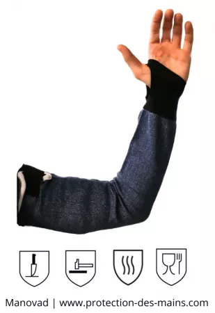 Manchette anticoupure - Niveau E - Antichaleur 100&deg; - Certifi&eacute;e alimentaire (l\'unit&eacute;) 